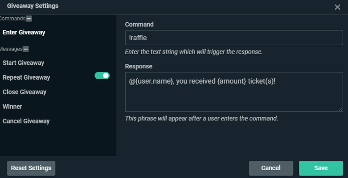 How to Run a Giveaway in Streamlabs — Cloudbot 101