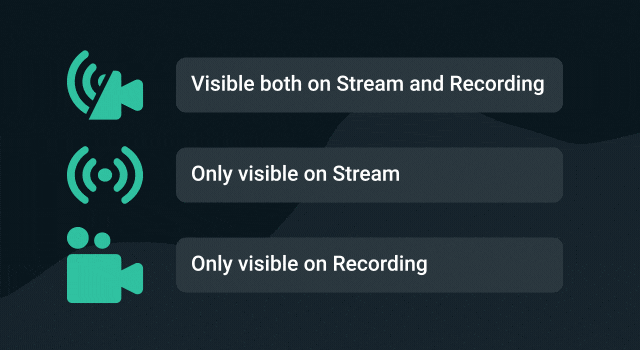 obs studio selective recording