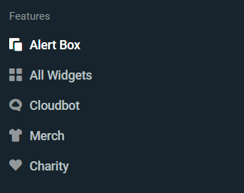 alert box setting in streamlabs dashboard