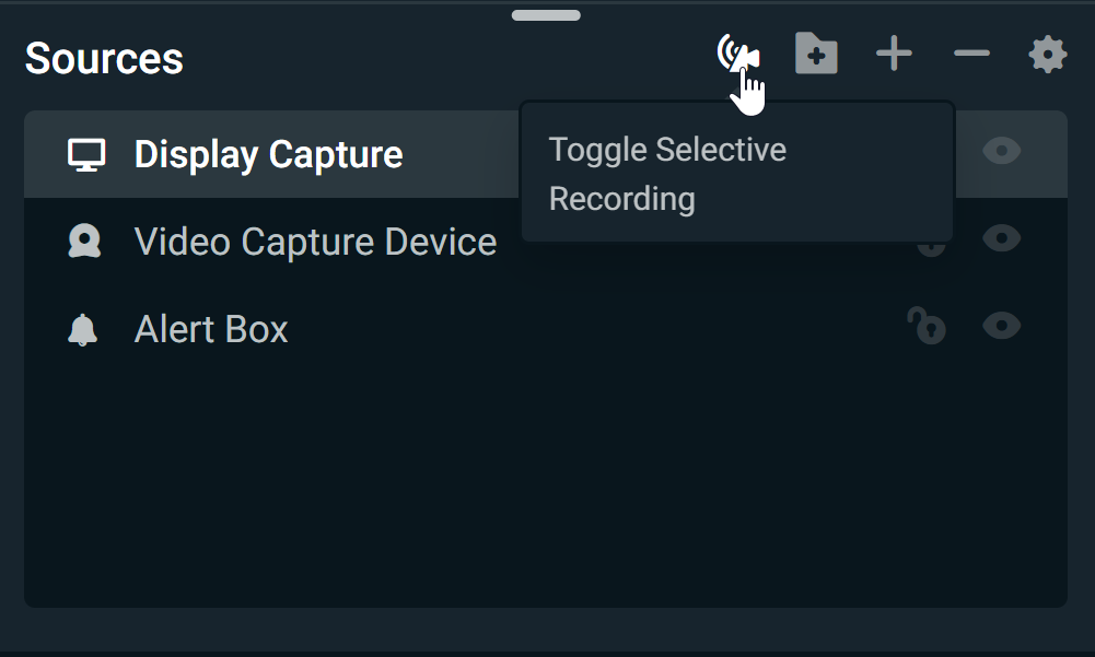 selective recording obs