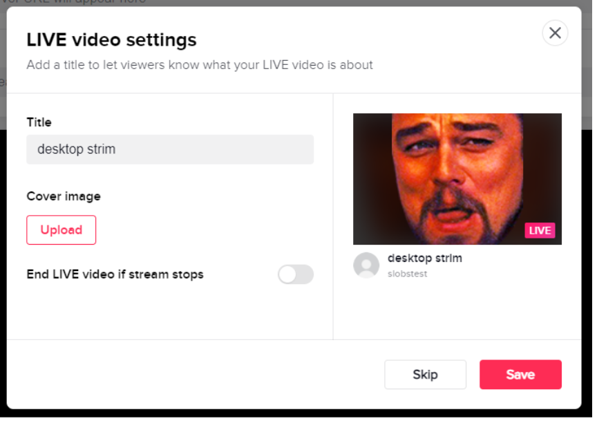 How to Live Stream on TikTok From a PC | Streamlabs