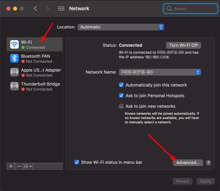 macOS Network Details