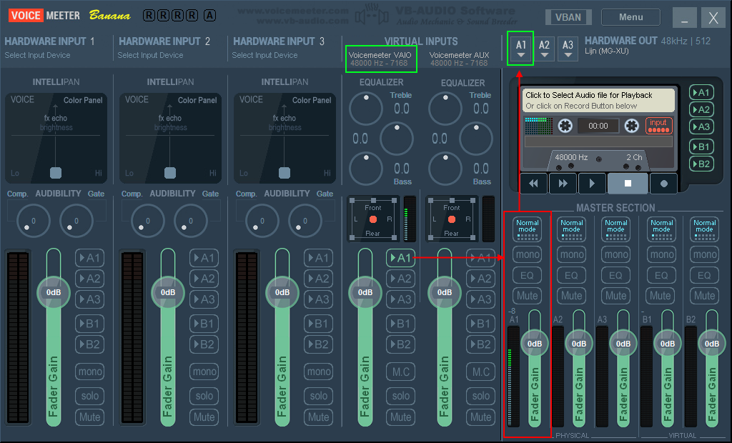 splitting audio for headset and speakers