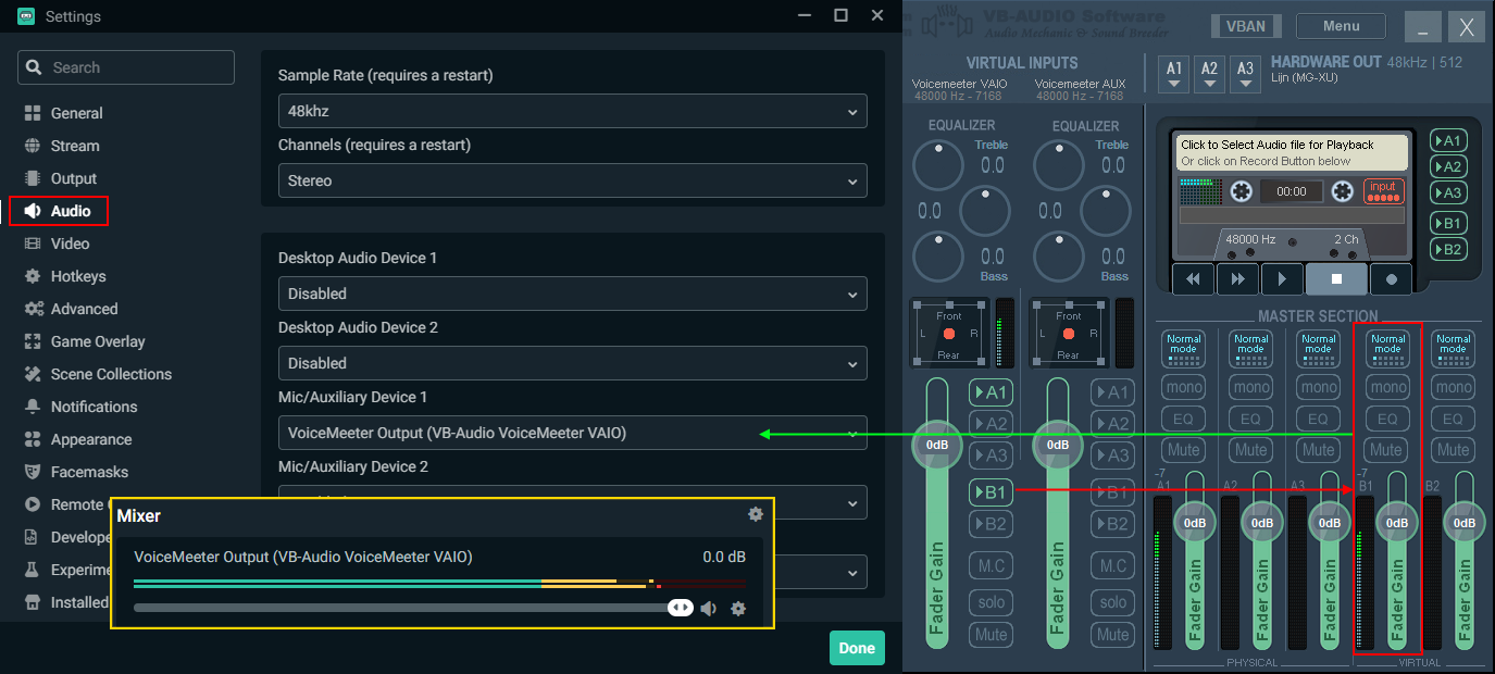 Split Audio Using Voicemeeter Banana Streamlabs