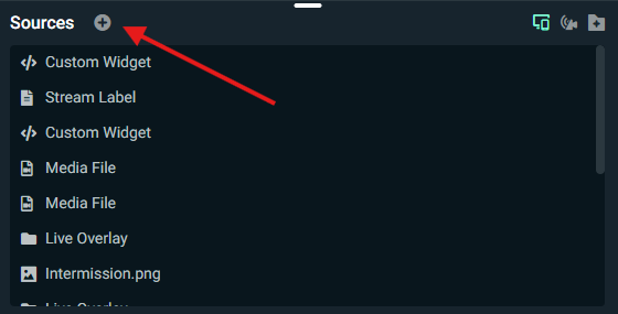 Sources in Streamlabs Desktop