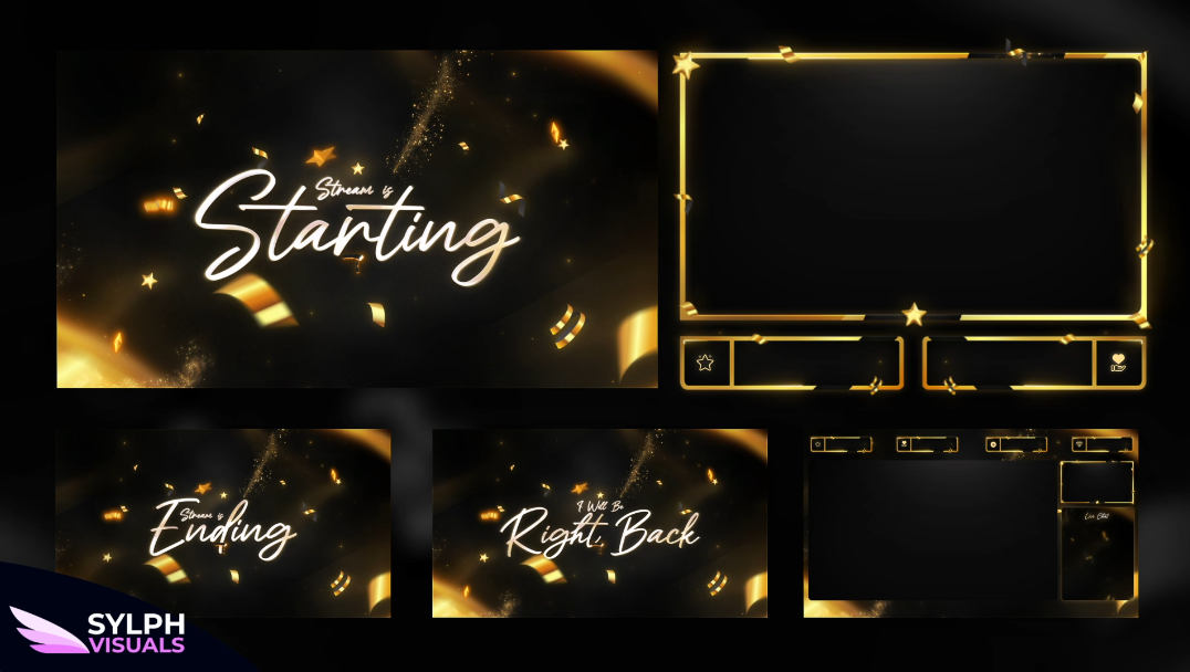 Sparkle New Years stream overlay