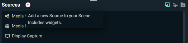 Add a source in Streamlabs Desktop