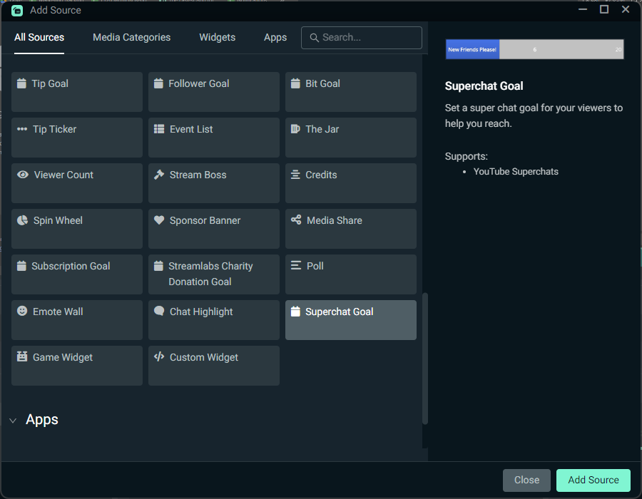 How to Set up the YouTube Super Chat Goal Widget | Streamlabs