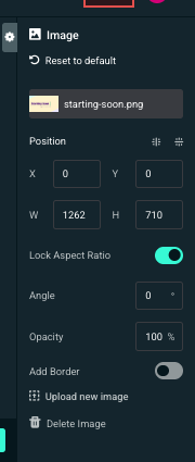 streamlabs console image settings