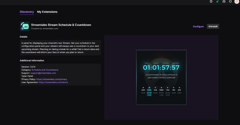 streamlabs obs countdown timer