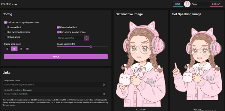 Custom Pngtuber Streaming Voice Reactive Avatar Icon Anime 