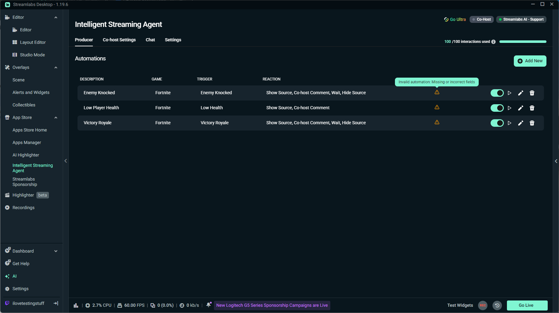 Intelligent Streaming Agent Troubleshooting Guide – Streamlabs