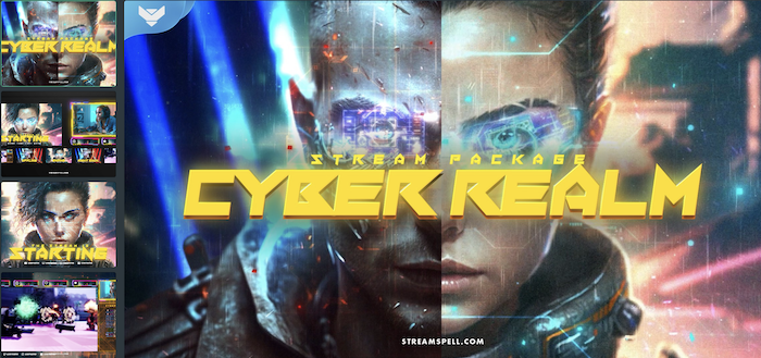 Cyberpunk Coffee Shop Stream Package – StreamSpell