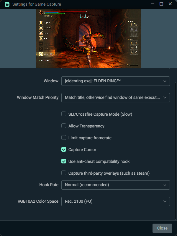 hdr to sdr lut obs