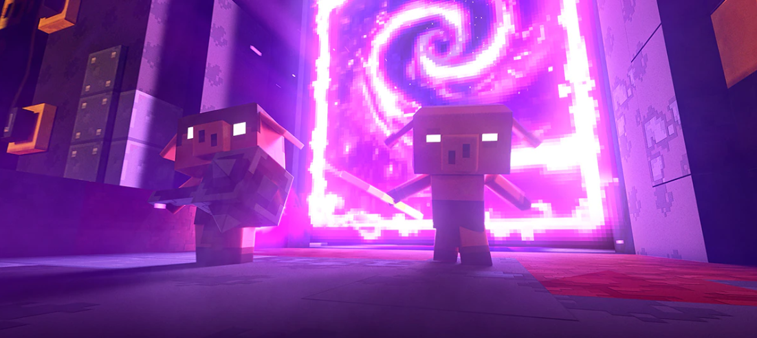 An image from the new Minecraft: Legends game