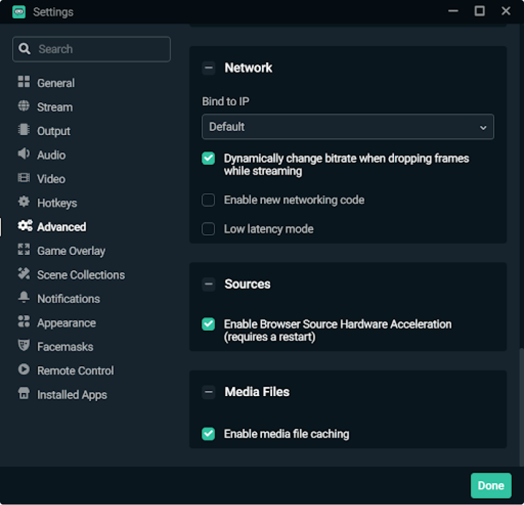 Live streaming bitrate